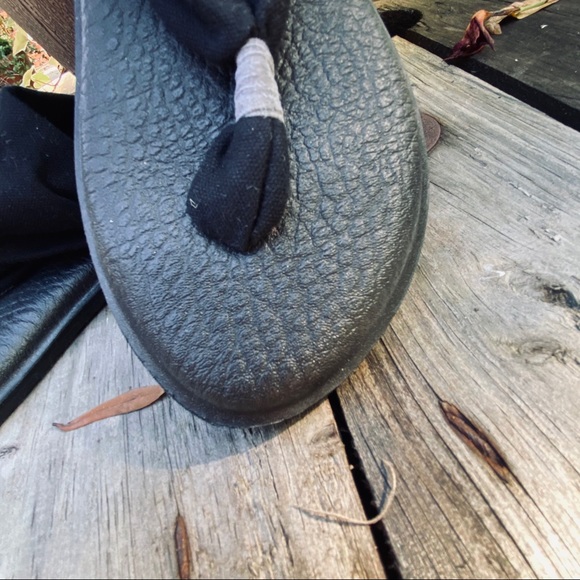 SANUK Yoga Mat Sling Sandals, Black, Size 7 - Picture 6 of 11